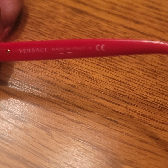 NWT Versace Red Gold Medusa Cat Eye Glasses Sunglasses - Picture 4 of 8